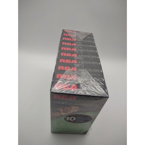 New 10 Pack RCA Blank 6 Hour VHS Videocassette Tapes T120, READ Plastic Tear - Picture 4 of 16